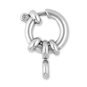 Benodigdheden van Stainless steel Roestvrij staal (RVS) boeislot 10mm met oogje Silver