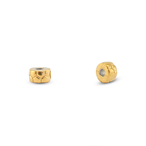 Kralen van Stainless steel Roestvrij staal (RVS) rondelle Gold