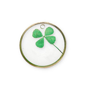 Gedroogde bloemetjes bedel Gold-green