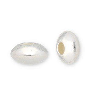 Kralen 925 zilver disc Silver