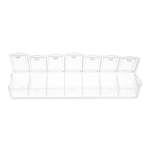 Sieraden opbergbox 7 vakken Transparent