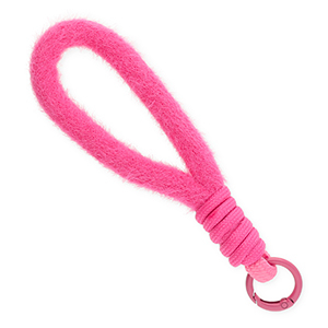 Musthave telefoonkoord pluche Dark pink