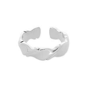 Ringen van Stainless steel Roestvrij staal (RVS) Silver