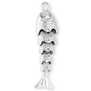 Bedels van Stainless steel Roestvrij staal (RVS) fish Silver