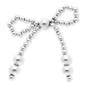 Statement hangers bow Silver