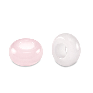 Rondellen natuursteen kralen glas 14mm Pink
