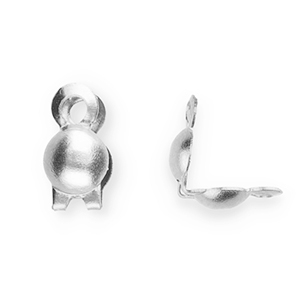 Benodigdheden van Stainless steel Roestvrij staal (RVS) kalotjes 3.2mm Silver