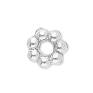 Kralen van Stainless steel Roestvrij staal (RVS) spacer Bali ring 3mm Silver