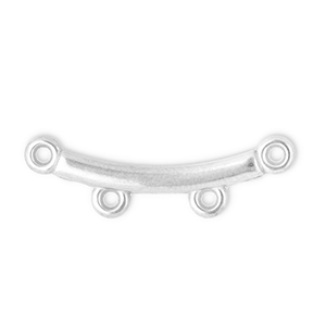 Benodigdheden van Stainless steel Roestvrij staal (RVS) tussenstuk arch with 2 loops Silver