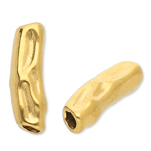 Kralen van stainless steel Roestvrij staal (RVS) tube Gold