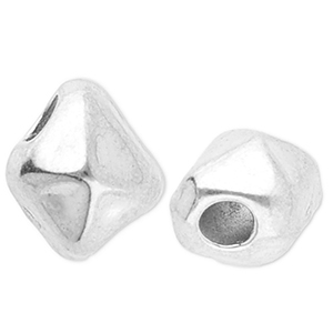 Kralen van stainless steel Roestvrij staal (RVS) irregular Silver