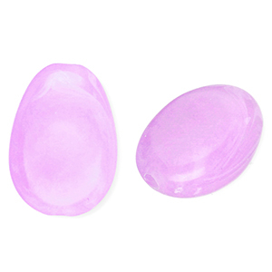Kralen van acryl oval Lavender purple-marble