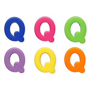 Acryl letterkralen letter Q Multicolour