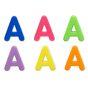 Acryl letterkralen letter A Multicolour