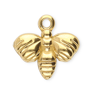 Bedels van Stainless steel Roestvrij staal (RVS) bee Gold