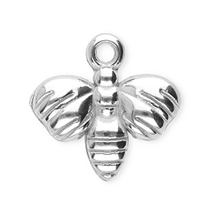 Bedels van Stainless steel Roestvrij staal (RVS) bee Silver