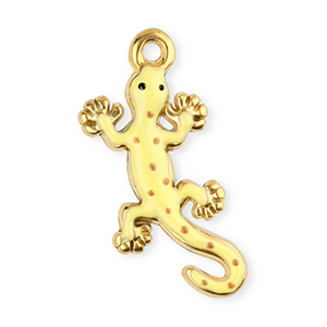 Bedels van Stainless steel Roestvrij staal (RVS) salamander Gold-yellow-brown
