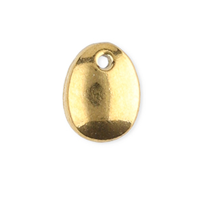 Bedels van Stainless steel Roestvrij staal (RVS) oval Gold