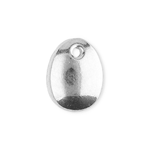 Bedels van Stainless steel Roestvrij staal (RVS) oval Silver