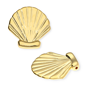 Metaal bedels DQ&reg; shell Goud (nikkelvrij)