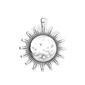 Metaal bedels DQ&reg; sun Antiek zilver (nikkelvrij)