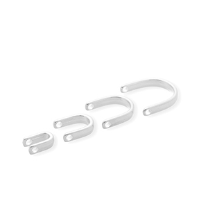 Metaal bedels DQ&reg; arch set of 4 Antiek zilver (nikkelvrij)