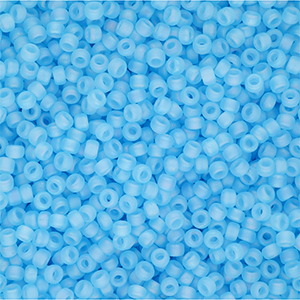 Miyuki 11/0 rocailles Matted Lt. Blue AB 11-0148FR