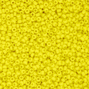 Miyuki 15/0 rocailles Opaque Yellow 15-0404