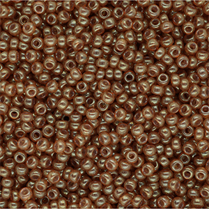 Miyuki 11/0 rocailles Ceylon Translucent Spice Brown 11-2372