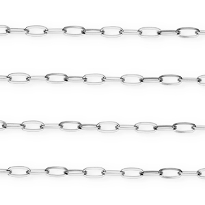 Schakelkettingen van Stainless steel Roestvrij staal (RVS) Silver