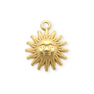 Bedels van Stainless steel Roestvrij staal (RVS) sun Gold