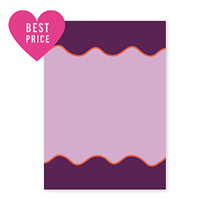 BY31&reg; Kaartjes voor sieraden waves Purple-orange-black