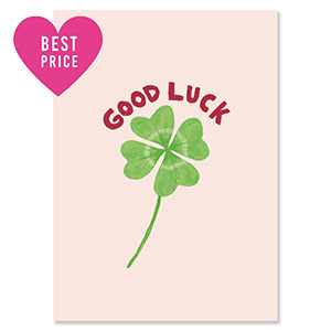 BY31&reg; Kaartjes voor sieraden "Good luck" Light pink-green-rust red