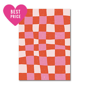 BY31&reg; Kaartjes voor sieraden cubes Red-light pink-white
