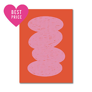 BY31&reg; Kaartjes voor sieraden oval Red-light pink