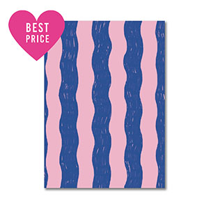 BY31&reg; Kaartjes voor sieraden waves Blue-light pink