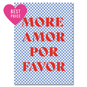 BY31&reg; Kaartjes voor sieraden "More amor" Light blue-white-red