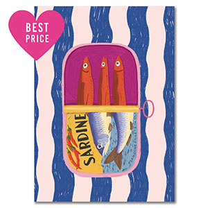 BY31&reg; Kaartjes voor sieraden "Sardine" Blue-white