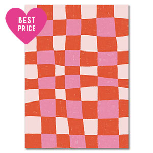 BY31&reg; Kaartjes voor sieraden cubes Red-light pink-white