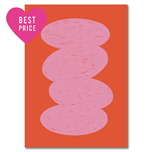 BY31&reg; Kaartjes voor sieraden oval Red-light pink