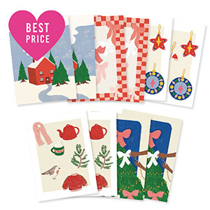 Kaartjes voor sieraden assorted christmas Multicolor