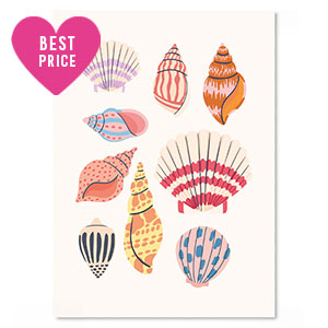 Kaartjes voor sieraden Shell Multicolor
