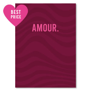 Kaartjes voor sieraden "amour" Red