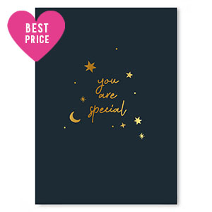 Kaartjes voor sieraden "You are special" Black