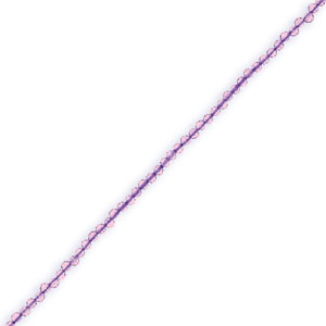 Kralen natuursteen facet geslepen 2mm Light amethyst-pearl shine coating