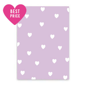 Kaartjes voor sieraden hearts Lilac