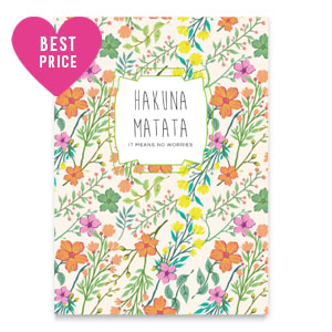 Kaartjes voor sieraden "Hakuna Matata" Multi colour
