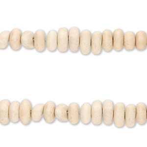 Keramiek kraal pebble-shaped Light semolina beige