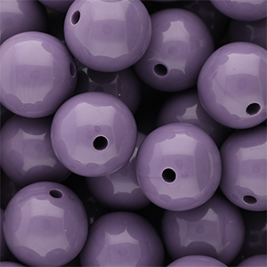 20 mm kralen van DQ acryl shiny Purple haze 18-3718 TCX