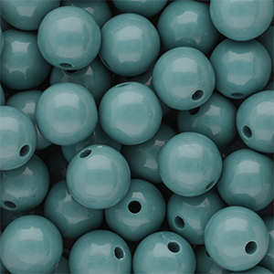14 mm kralen van DQ acryl shiny Cameo blue 15-4414 TCX